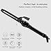 Hair Wand 1 Inch Curling Irons with Temperature Control Tourmaline Ceramic PTC Heating Curling Wand for All Hair Type, Dual Voltage, Included Heat Protective Glove Black by PARWIN PRO