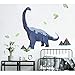 RoomMates RMK4104GM Brachiosaurus Dinosaur Peel and Stick Giant Wall Decals, Blue, Green