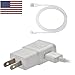 2 Amp Rapid Wall Charger & 8 Pin Data Cable for Apple iPhone 7 7 Plus 6 6 Plus 5 5S 5C, iPad 4 Air 1 Air 2 & iPad Mini 1 2 3 Bundle -Bulk Packaging- w allsales1955 Brand American Flag Sticker (White)