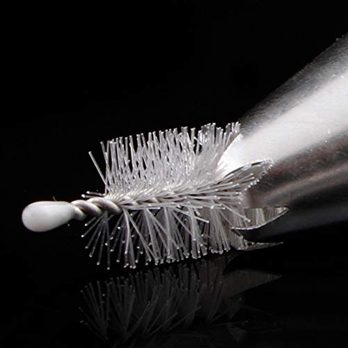 STORE-HOMER - 1pc 2 Heads Pastry Icing Piping Nozzle Teapot Cleaning Brushes Baby Milk Bottle Nipple Brush Kitchen Tool Helper Pastry Brush