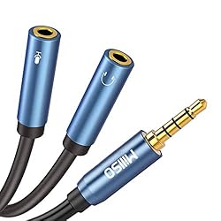 3.5mm Headphone Splitter Adapter, MillSO CTIA Audio
