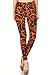 INACTIVE S119-PLUS Spring Leafs Print Fashion Leggings