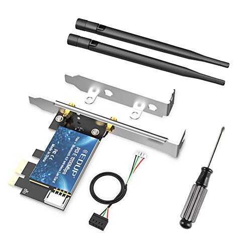 image for EDUP PCIE Wireless WiFi Network Card AC1200Mbps Bluetooth 4.2 Adapter 