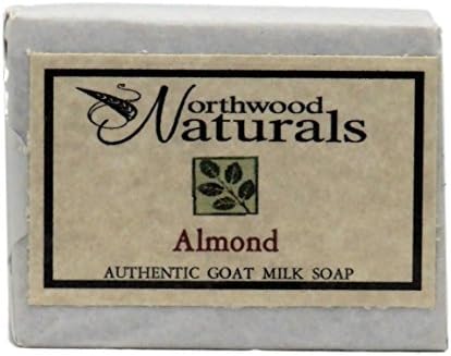 Almond Scented All Natural Goat Milk Soap by Northwood Naturals (1 Bar)