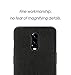 Orzero Case for OnePlus 6T Luxury Alcantara Material, Scratch Resistant Anti Slip Grippy TPU Soft Frame, Washable Full Body Cover Heavy Duty Protection -Dark Grey