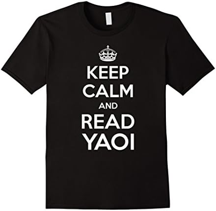 Men's Yaoi Shirt - Keep Calm And Read Yaoi 3XL Black