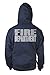 Fishers Sportswear Firefighter Reflective Hooded Sweatshirt X-Large Navy