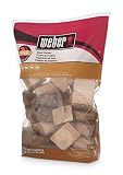 Weber 17137 Pecan Wood Chunks, 350 cu. in. (0.006 Cubic Meter), 4 lb