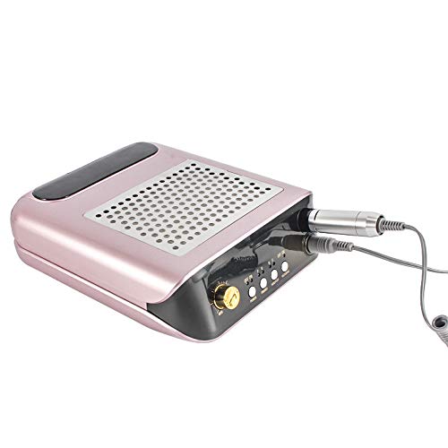 2 in 1 Nail Dust Collector Machine, 40w Extraction for Uv Gel Suction Nail Art Manicure Tool Professional Electric Nail Drill Manicure Pedicure Kit Fauay
