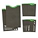Tenn Well RFID Blocking Sleeve Set Offer Secure Protection On ID Card and Credit Card (10 Credit Card Sleeves & 2 Passport Sleeves)