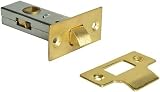 Merriway BH05985 EB 63mm Brass Plated Tubular Mortise Latch Internal Door view 1