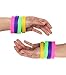 JustinCostume Women's 80s Outfit Accessories Neon Earrings Leg Warmers Gloves, E