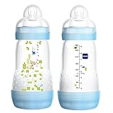 MAM Anti-Colic Bottle, Boy, 9 Ounces, 2-Count