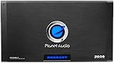 Planet Audio AC2600.2 2 Channel Car Amplifier - 2600 Watts, Full Range, Class A/B, 2-4 Ohm Stable, Mosfet Power Supply, Bridgeable