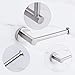 Airisoer Toilet Paper Holder Brushed Nickel Stainless Steel Tissue Paper Roll Holder Wall Mount for Bathroom