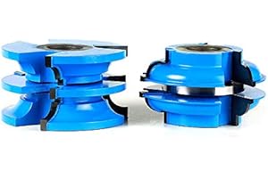 Amana Tool - SC582 2-Piece Carbide Tipped 3-Wing Stile & Rail Bead Cabinet Door 2-27/32 Di