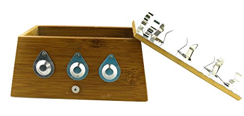 Winterworm Bamboo Three Hole Healing Box for Moxa Moxibustion Medicine Therapy