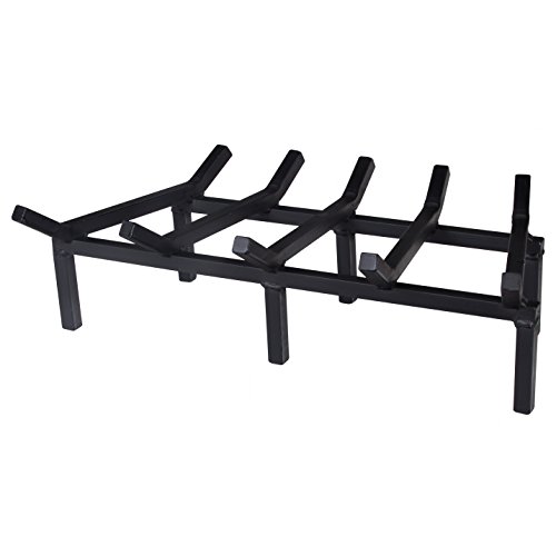 SteelFreak Super Heavy Duty Steel Fireplace Grate - Made in The USA (24-Inch)