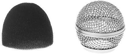 HOWWOH Replacement Ball Head Mesh Microphone Grille for Shure BETA58 BETA58A SM58 SM58S