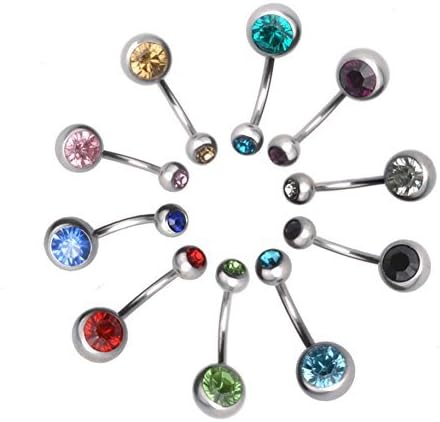 Belly Button Bars with Double Gems - Image 5