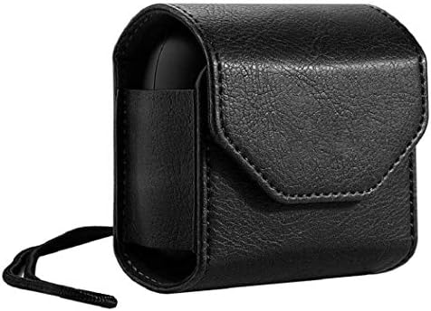 Case for Powerbeats Pro, Flip Magnetic Case with Neck Lanyard & Carabiner, Outdoor Travel Carrying Case Protective Cover for Powerbeats Pro（Black）