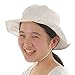 Baby Sun Hat with Chin Strap, Drawstring Adjust Head Size, Breathable 50+ UPF (S: 0 - 9m, White )
