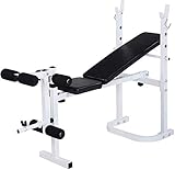 Bonnlo Adjustable Weight Bench, Multi-Function Workout Bench with Leg Extension and Leg Curl, Folding Incline Decline Heavy Duty Exercise Bench for Office, Home and Gym