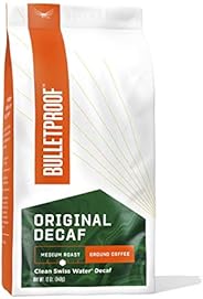 The Original Ground Decaf Coffee, Medium Roast, 12 Oz, Bulletproof Keto Friendly 100% Arabica Coffee, Certifie