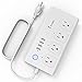 Alexa WiFi Power Strip, Alloda Smart Surge Protector, 4 USB Charging Ports and 4 Independent APP Control Smart AC Plugs, Timer, Compatible with Echo and Google Home Assistant, ETL Listed.