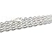 20 Pk - CleverDelights 3x4mm Flat Oval Link Necklaces - Silver Color - 24 Inch - Vintage Style Cable Chains