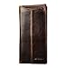 Le'aokuu Mens Genuine Leather Bifold Wallet Organizer Checkbook Card Case