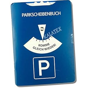 Troetsch 1 x parkeerschijfboek met parkeerschijf 11 x 15 cm