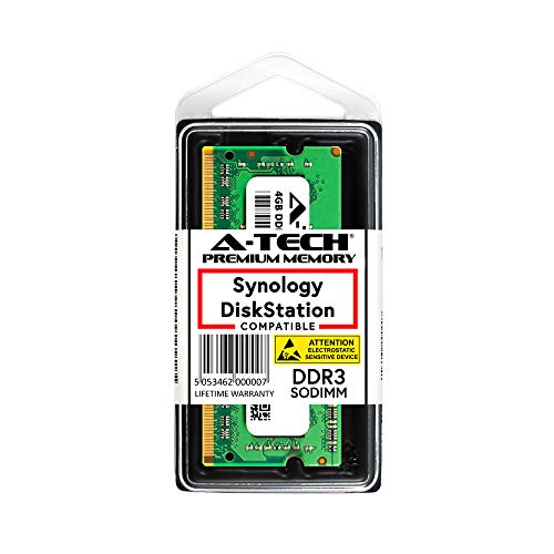 A-Tech 4GB Module for Synology DiskStation DS218+ DS718+ DS918+ NAS Servers - DDR3/DDR3L 1866Mhz PC3L-14900 1.35v SODIMM Memory Ram (Equivalent to Synology D3NS1866L-4G)