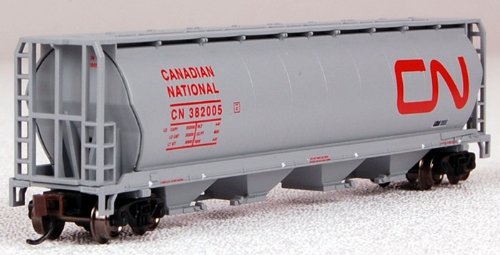 Bachmann Industries Inc. Canadian 4-Bay Cylindrical Grain Hopper Canadian National - N Scale