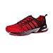 J-Fashion Men Comfortable Breathable Fly Weave Sneakers Lace-up Lightweight Walking Running Shoes