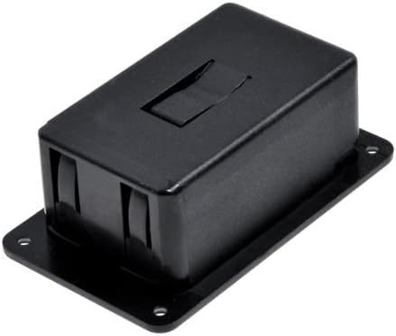 Black 9V Battery Cover Case /holder/box Compartment for Guitar Bass No Terminal