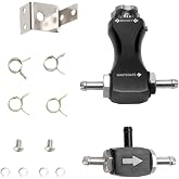 HiwowSport Universal Aluminum Adjustable Turbo Manual Boost Controller Fit All Cars Black