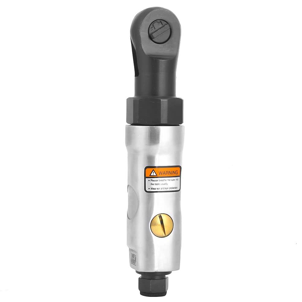 AUHX Air Ratchet Wrench, 1/4 Inch Air Impact Wrench Heavy Duty 250rpm 22N.M for Repair for Maintenance(1/4" square head)