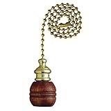 Westinghouse Lighting 7700700 Pull Chain Walnut & Brass Ball