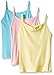 Calvin Klein Big Girls 3 Pack Camisoles, Pastel, Large