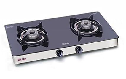 ALDA Glen LPG 121 GT SS Drip Tray Glass Automatic Gas Stove_Multicolour