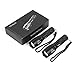 2 Pack LED Tactical Flashlight -Hictech T6 1600 Lumens, Zoomable, Water Resistant, Handheld Taclight with 5 Modes -Best Camping, Outdoor, Emergency, Everyday Flashlights