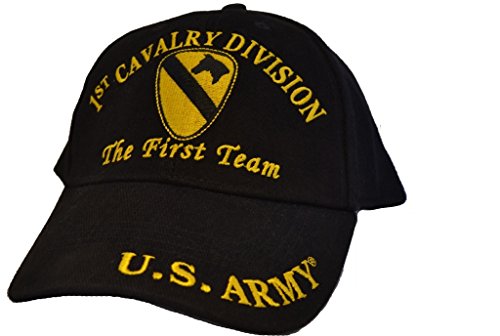 Eagle Emblems Mens 1st Cavalry Division Embroidered Ball Cap Adjustable Black