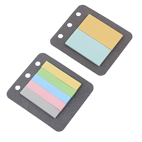 EvZ Color Sticky Note for 7 Inches Journal Organizer Diary A6 Notepad Notebook 3/6/9 Holes A5/A6/B5 Ring Binder, 2 Wide & 5 Narrow - Thumbnail 5