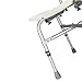 OMECAL 450LBS Heavy Duty Shower Bath Chair with Backrest,Upgraded Aluminum Alloy Non-Slip Adjustable Height, Medical Safety Seat Stool Seat