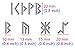 Aleks Melnyk No.35 Metal Stencil, Elder Futhark Runes, Ancient Alphabet, Sigil Magic Alphabet 1 PC, Template for Wood Burning, Pyrography Engraving, Wicca Stencil, Bookmark