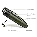 BABALI Hand Crank Solar Powered Flashlight LED Portable Dynamo Rechargeable Carabiner Buckle Emergency Mini Torch for Outdoor Camping Climbing Hiking