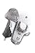 FUR WINTER Rabbit Fur Diamond Quilted Nylon Aviator Bomber Trapper Hat