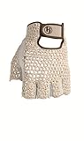 HJ Glove Women's Snow White Original Half Finger Golf Glove, Medium/Large, Left Hand