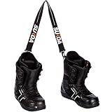 Sukoa Ski and Snowboard Boot Carrier Strap - Men & Women - Shoulder Sling Tote Leash Also for Ice Skates & Rollerblades - Equipment Accessories for Bag, Kit and Gear Pack